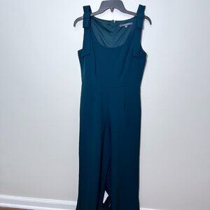 Dark Green Julia Jordan Bow Jumpsuit size 6